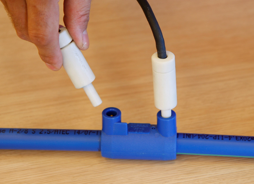 Podłączenie muf elektrooporowych.