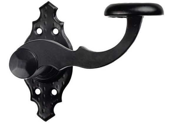 Czarna klamka do drzwi uchylnych