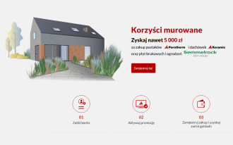 Wienerberger Korzyści Murowane - teraz nawet 5000 zł zwrotu za zakupy!