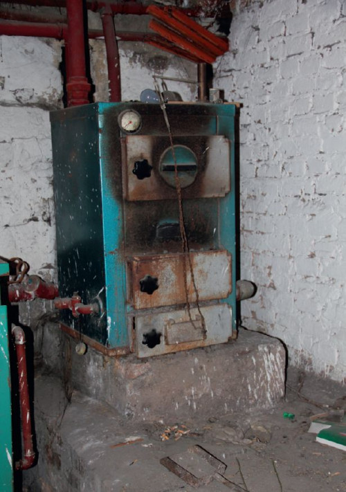 Stary kocioł, tzw. kopciuch