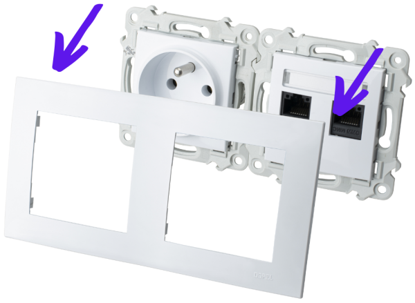 Seria Szafir - demontaż ramki