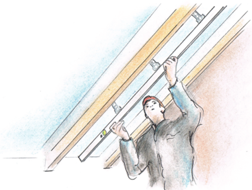 Montaż uchwytów do profili