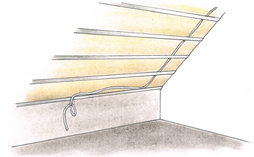 Ocieplenie poddasza: Poprowadzenie instalacji np. elektrycznej
