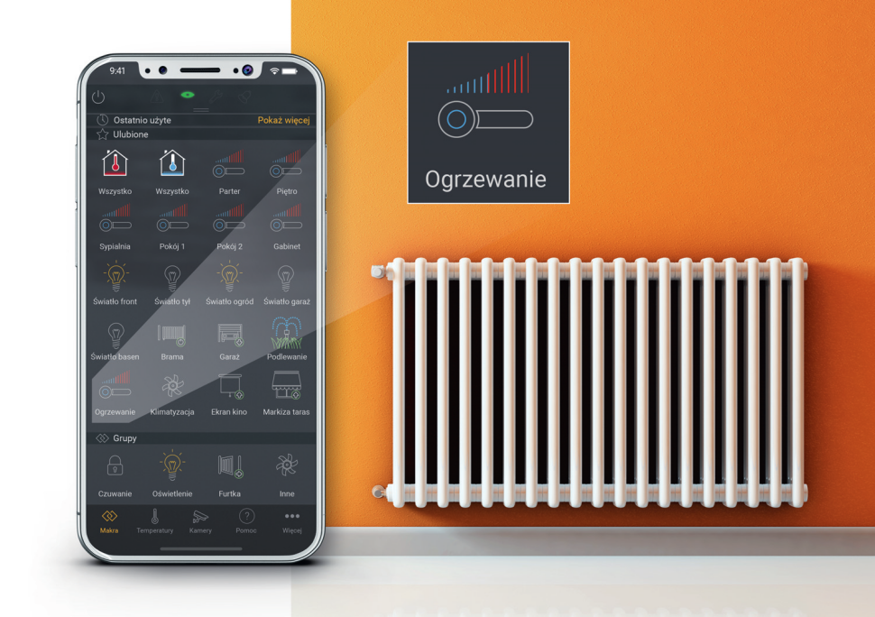Sterowanie ogrzewaniem można zintegrować z resztą automatyki budynkowej