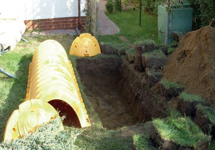 Wykop na komorę rozsączającą