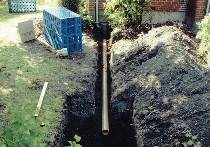 Wykop na skrzynkę rozsączającą