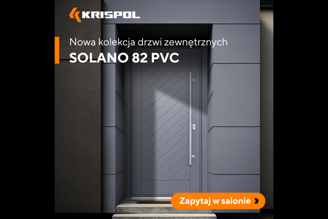 Poznaj kolekcję drzwi zewnętrznych SOLANO 82 PVC od KRISPOL