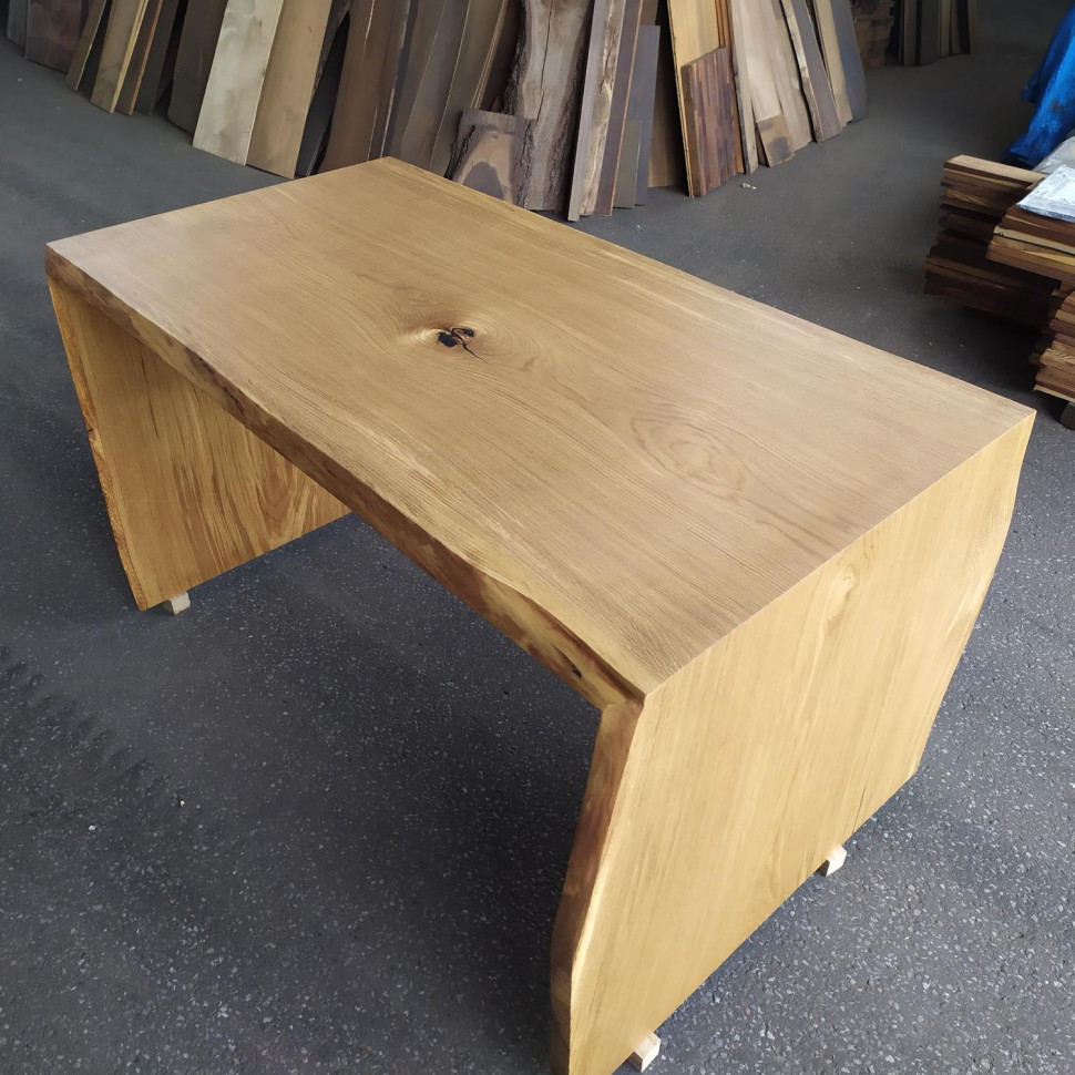 Ława dębowa z żywą krawędzią
