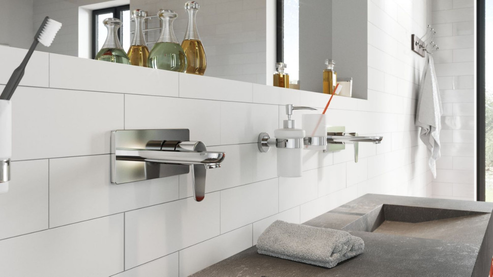 Algeo - bateria umywalkowa podtynkowa, wylewka 18 cm