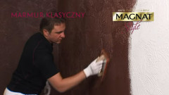 Efekt marmuru na ścianie - Marmur klasyczny Magnat Style - film instruktażowy