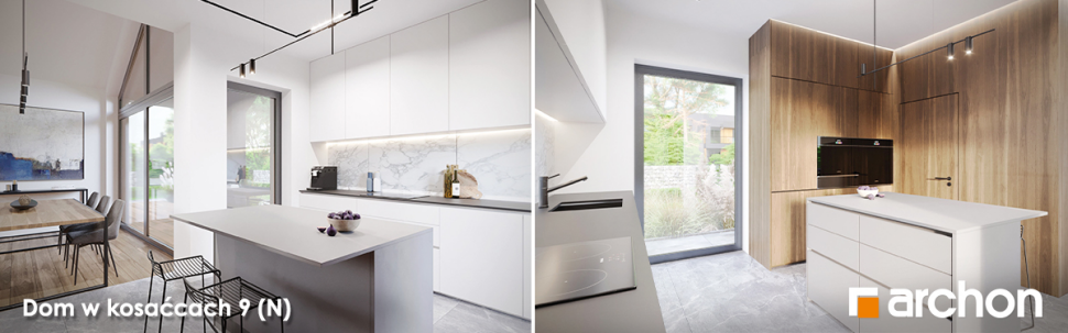 Dom w kosaćcach 9 (N) - wizualizacja wnętrza