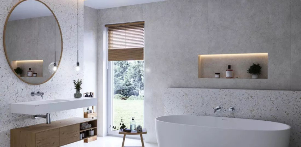 Salon kąpielowy z wyposażeniem marki Cristalstone®