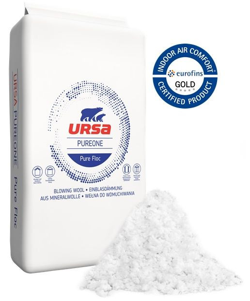 Mineralna wełna szklana do wdmuchiwania URSA Pure Floc
