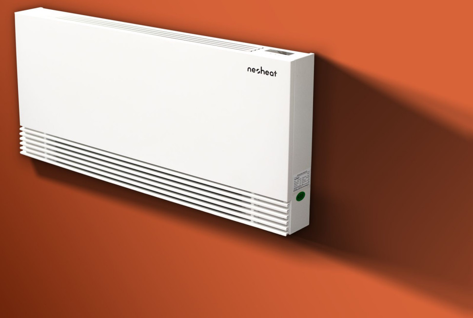 Klimakonwektory NP Neoheat są łatwe w obsłudze za sprawą czytelnego panelu LCD umieszczonego na obudowie