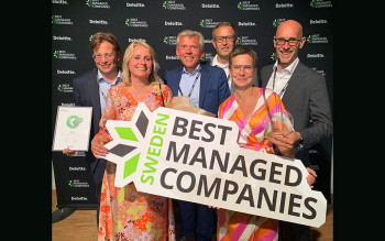 Firma ESBE AB po raz czwarty z rzędu z tytułem Sweden's Best Managed Companies, a tym samym tytułem złotego członka programu