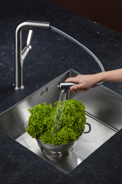 Bateria kuchenna Duero Design KFA Armatura w kolorze inox