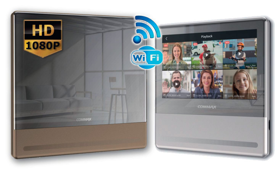 COMMAX - nowe monitory HD z funkcją Wi-Fi CDV-1004QT, CDV-70QT