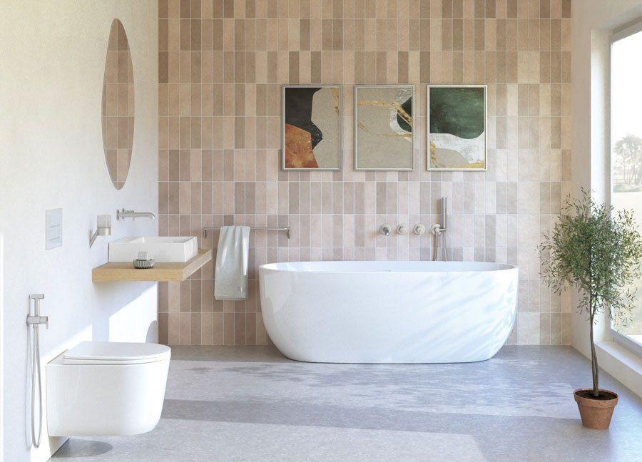 Kolekcja Silia w luksusowej łazience. fot. Deante