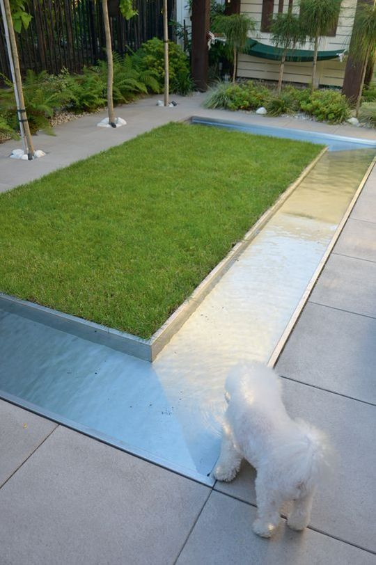 Kanał wodny w ogrodzie