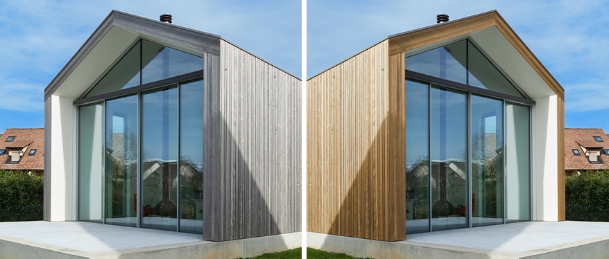 Elewacja z termososny