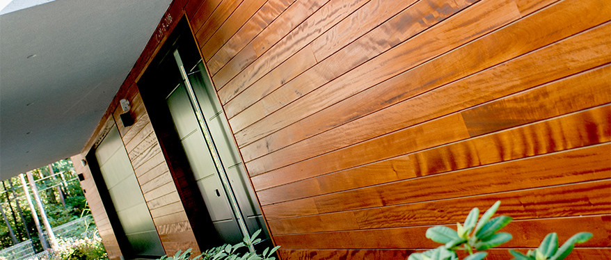 Elewacja wykonana z okoume