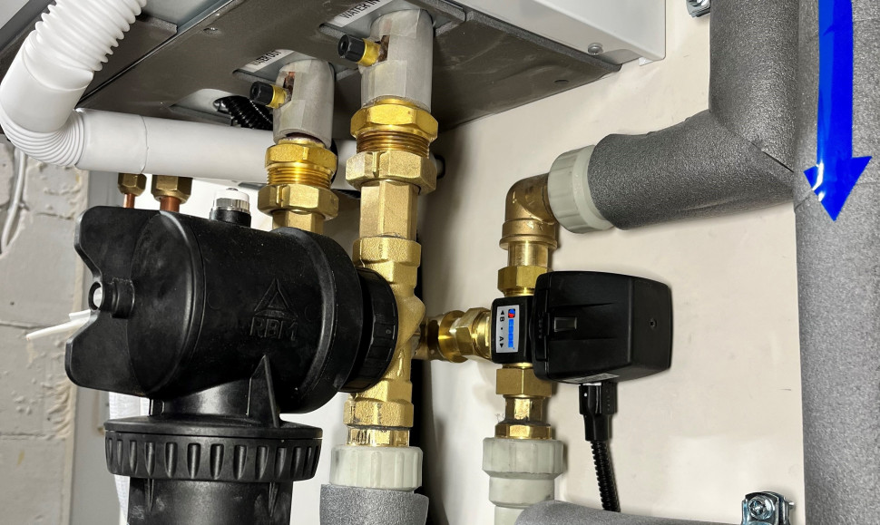 Przykład zaworu serii VZD w instalacji z pompą ciepła, fot. Instals-Plus Toruń