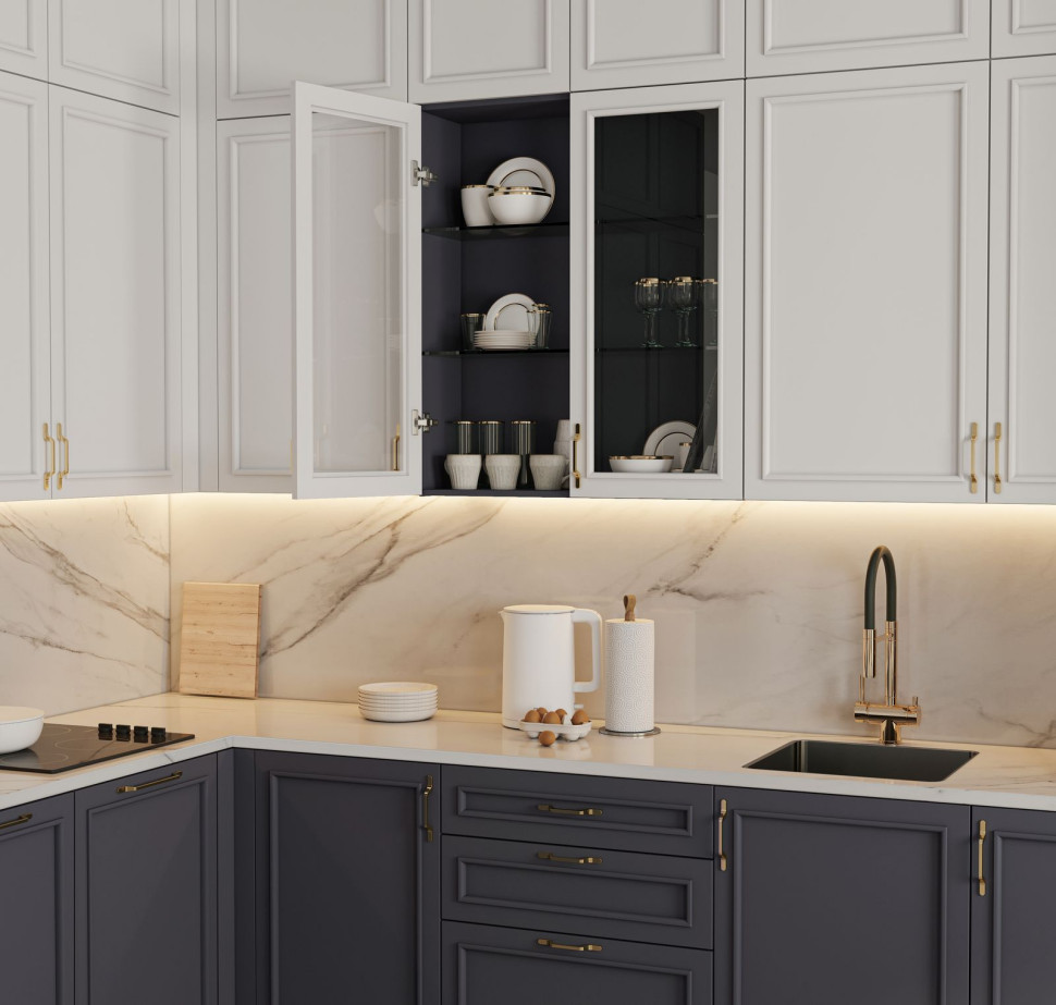 Zawiasy SILENTO PRO doskonale sprawdzą się w szafkach kuchennych