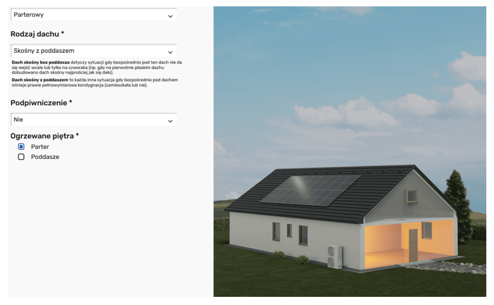 Kalkulator doboru pomp ciepła SOLA