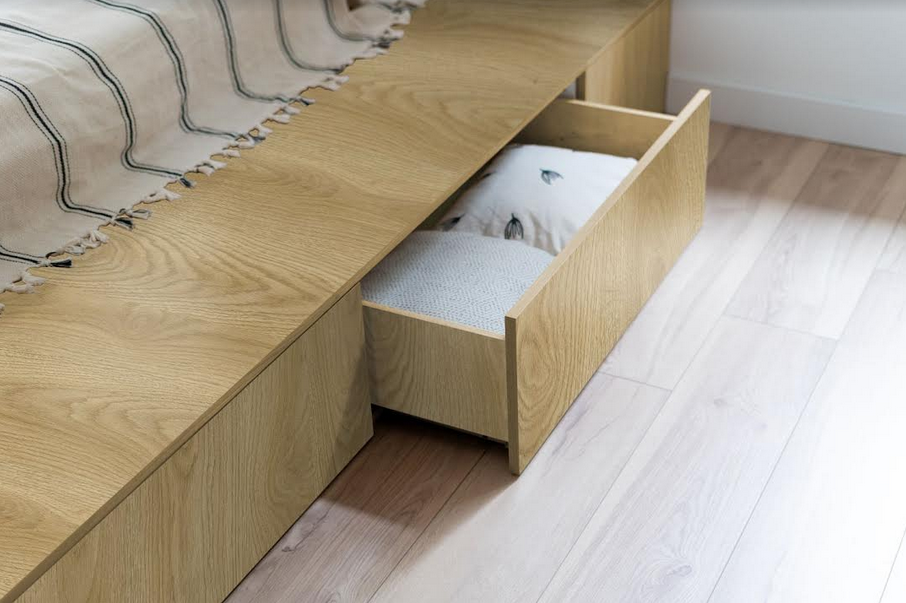 Płyta lakierowana HDF firmy Pfleiderer to doskonały materiał do wykończenia dna szuflad.