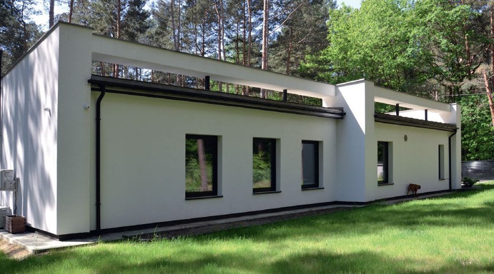 Elewacja wykończona tynkiem silikonowym