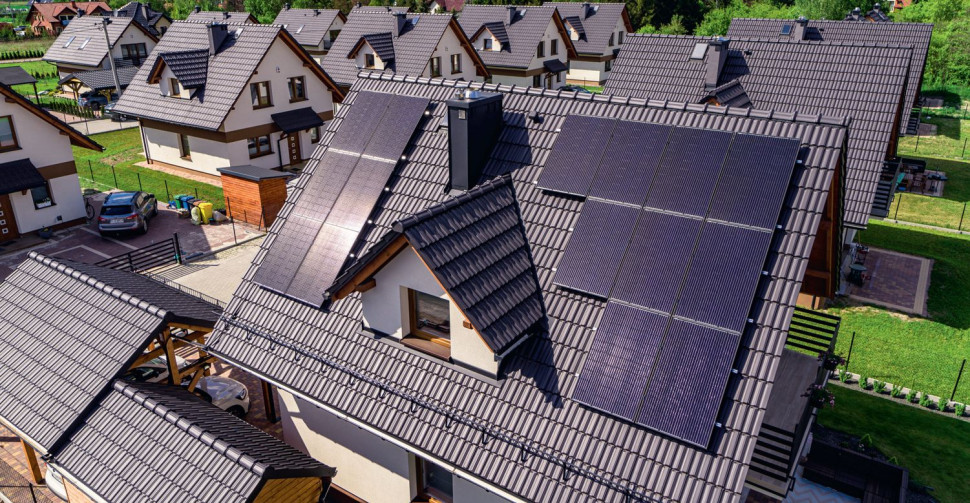 Dom jednorodzinny z instalacją fotowoltaiczną