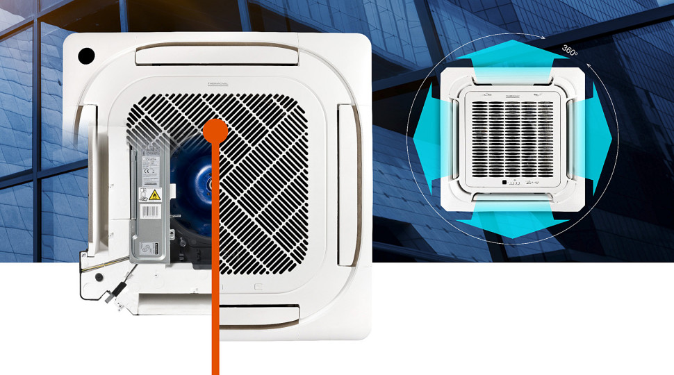 Klimatyzator Thermoval Osaka (przekrój)