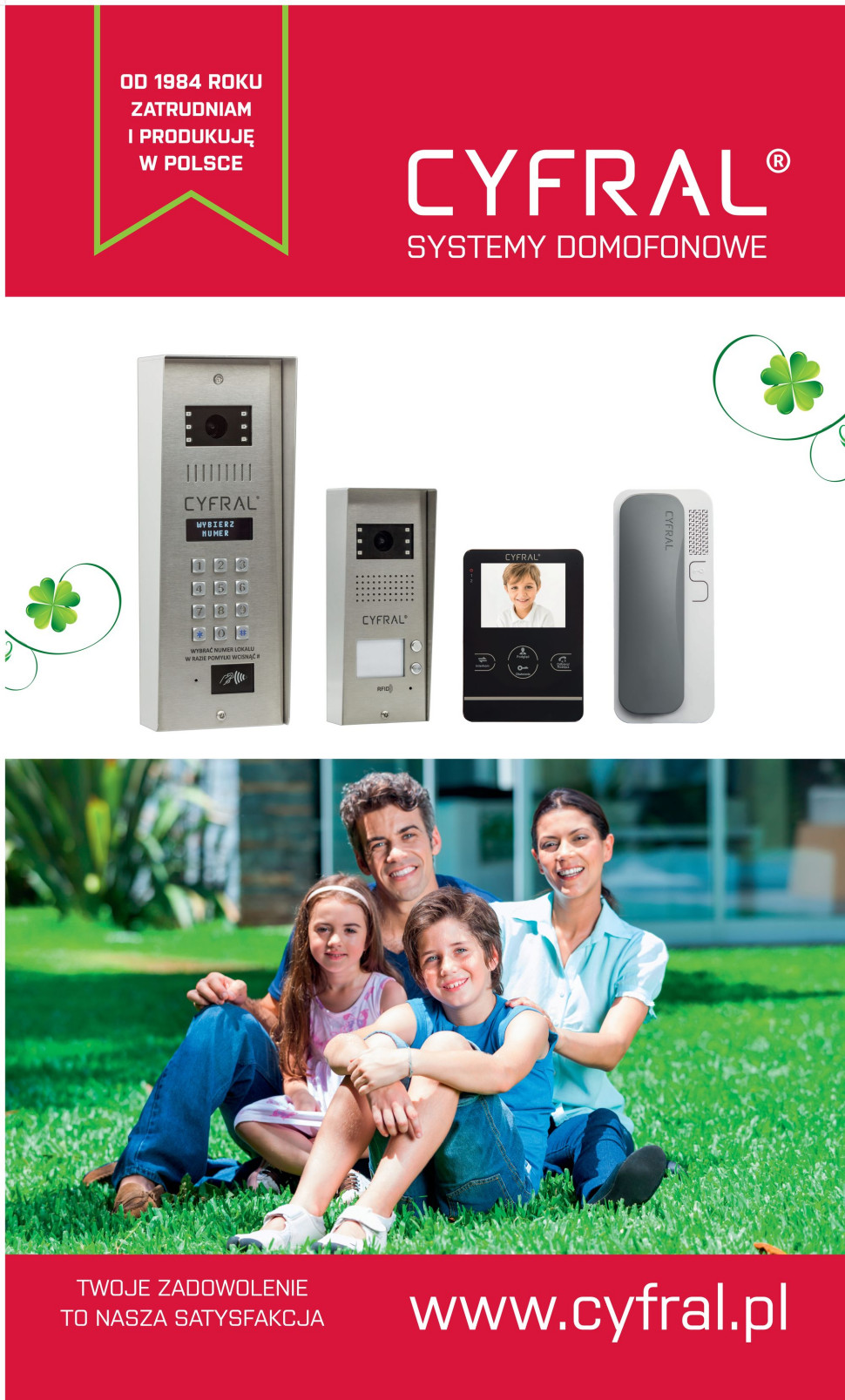 Cyfral - baner reklamowy - Twoje zadowolenie to nasza satysfakcja