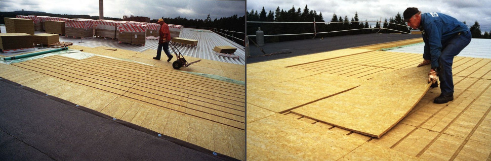 Systemowa izolacja dachu płaskiego wełną kamienną. fot. Owens Corning PAROC Polska