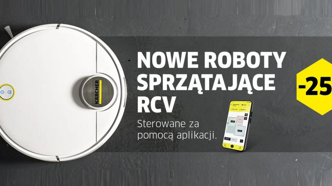 Roboty sprzątające RCV 3 i RCV 5 z funkcją mopowania o 25% taniej