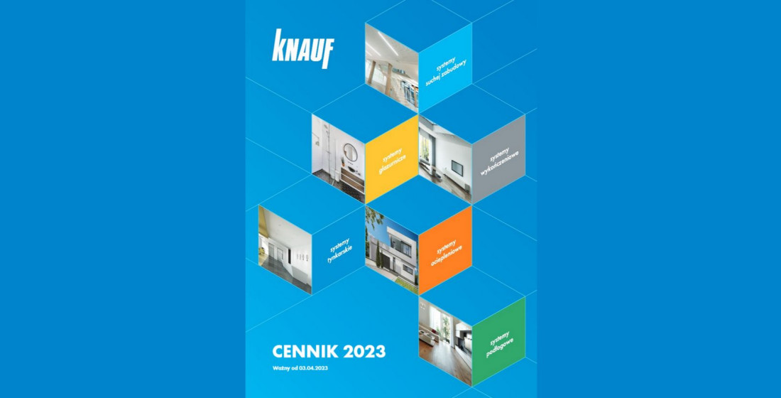 Nowy cennik Knauf od kwietnoia 2023 roku