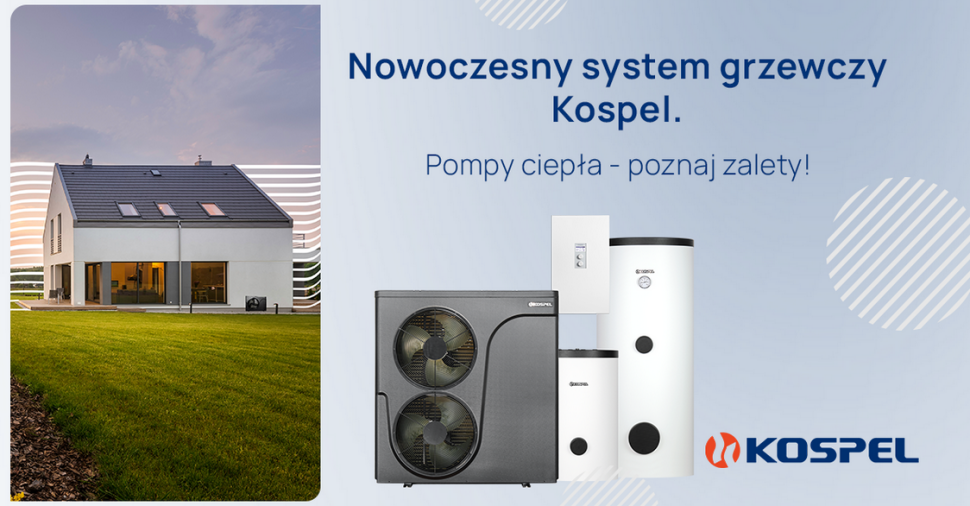 Kompleksowy system ogrzewania z pompą ciepła HPM2 firmy KOSPEL.