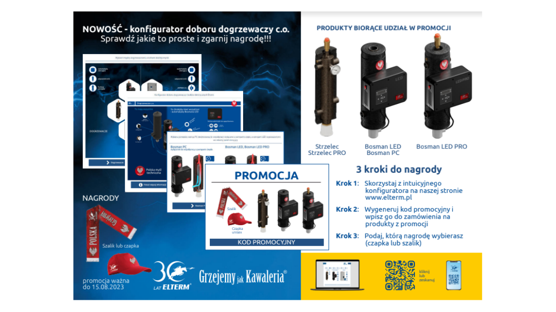 Konfigurator doboru dogrzewaczy c.o. - zobacz, jakie to proste i zgarnij nagrodę!