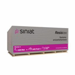 Płyta gipsowo-kartonowa Resistex (TYP DFH2IR)