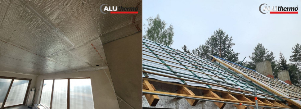 Izolacja poddasza i dachu folią Aluthermo®