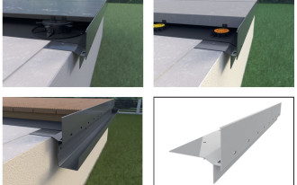 Profil okapowy W60 - do tarasów z posadzkami podniesionymi wentylowanymi