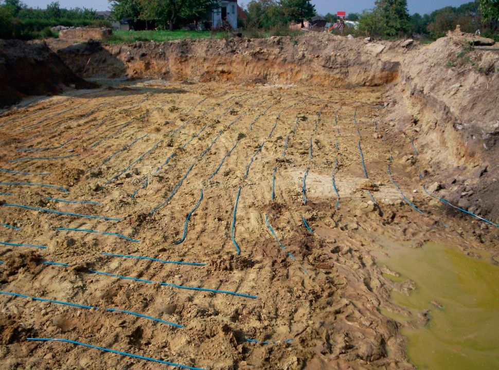 Wykonanie kolektora poziomego