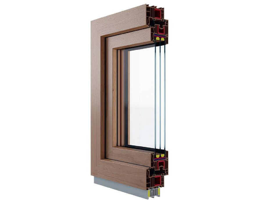 Drzwi tarasowe SALAMANDER BLUENERGY, 3-KWATEROWY, FIX+RSŁ+RU, 2 RAMY Z ŁĄCZNIKIEM STATYCZNYM