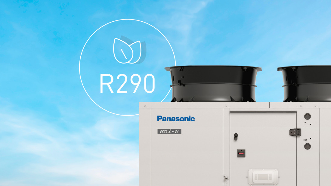 Nowe rewersyjne pompy ciepła powietrze-woda R290 firmy Panasonic o mocy do 80 kW