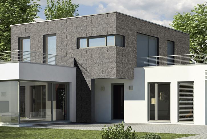 Fasady z betonu najlepiej wyglądają na budynkach o prostej formie