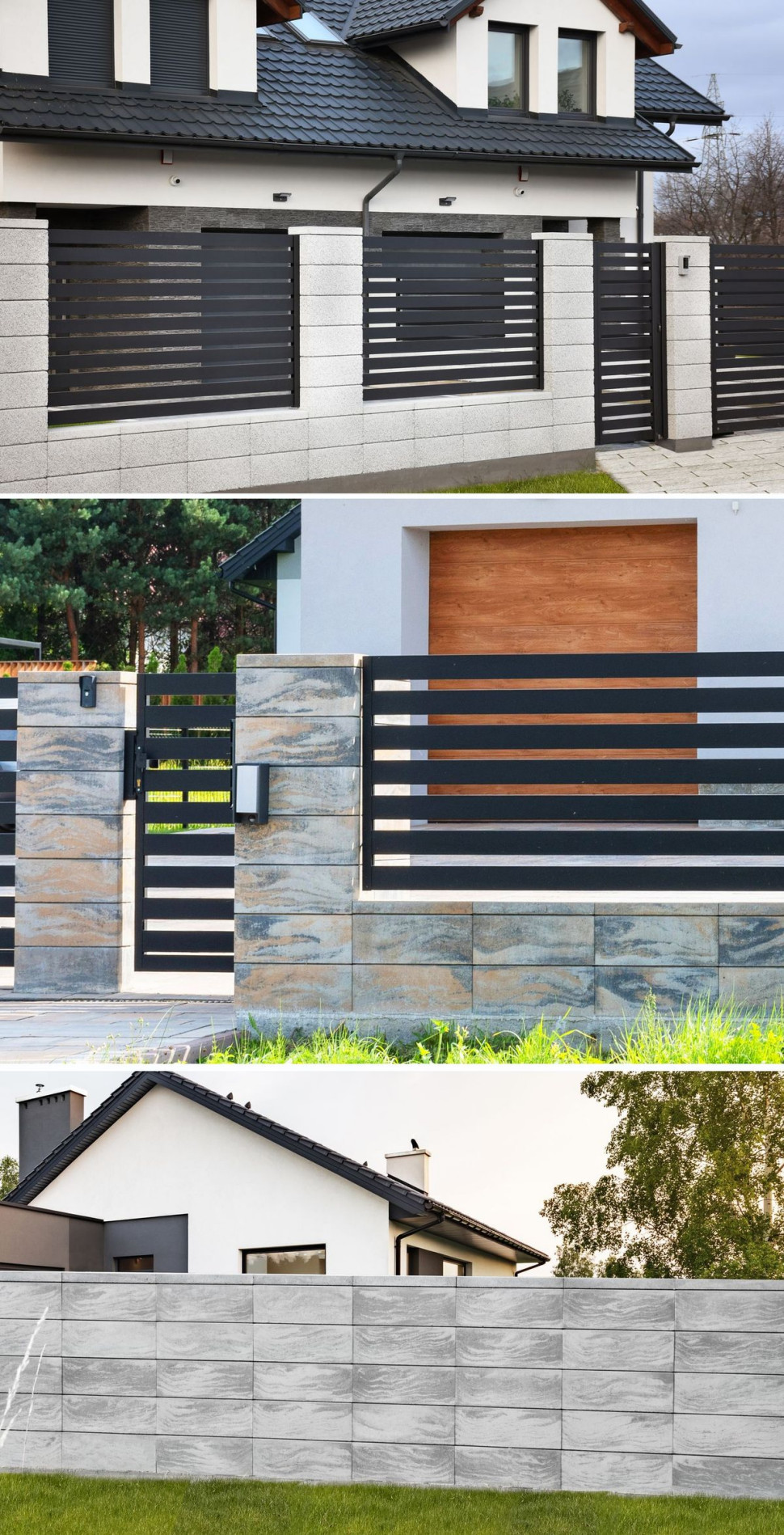 Różne warianty ogrodzenia ROMA. fot. JONIEC®