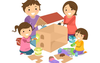 Jak zrobić domek dla lalek z pudełka kartonowego krok po kroku?