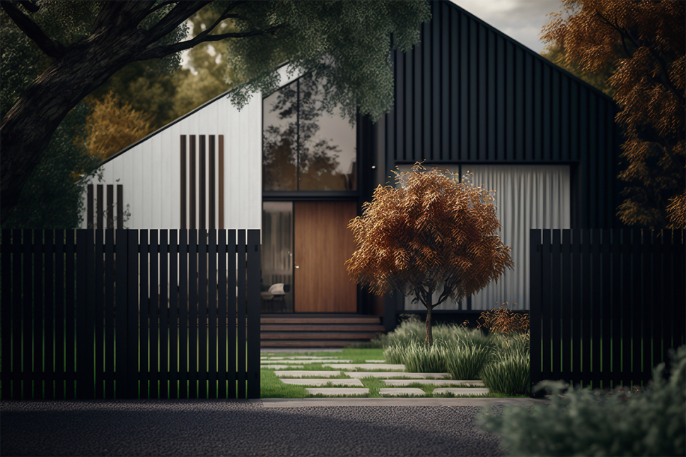 Ogrodzenie wprowadza gości i przechodniów w klimat naszego domu