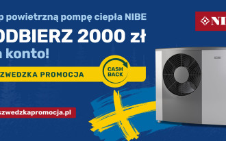 SZWEDZKA PROMOCJA-CASHBACK na pompy ciepła NIBE