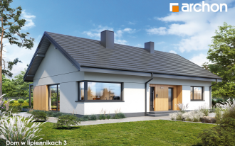 Mały dom - duże możliwości! Zobacz tę otwartą na zieleń ogrodu parterówkę z kolekcji ARCHON+